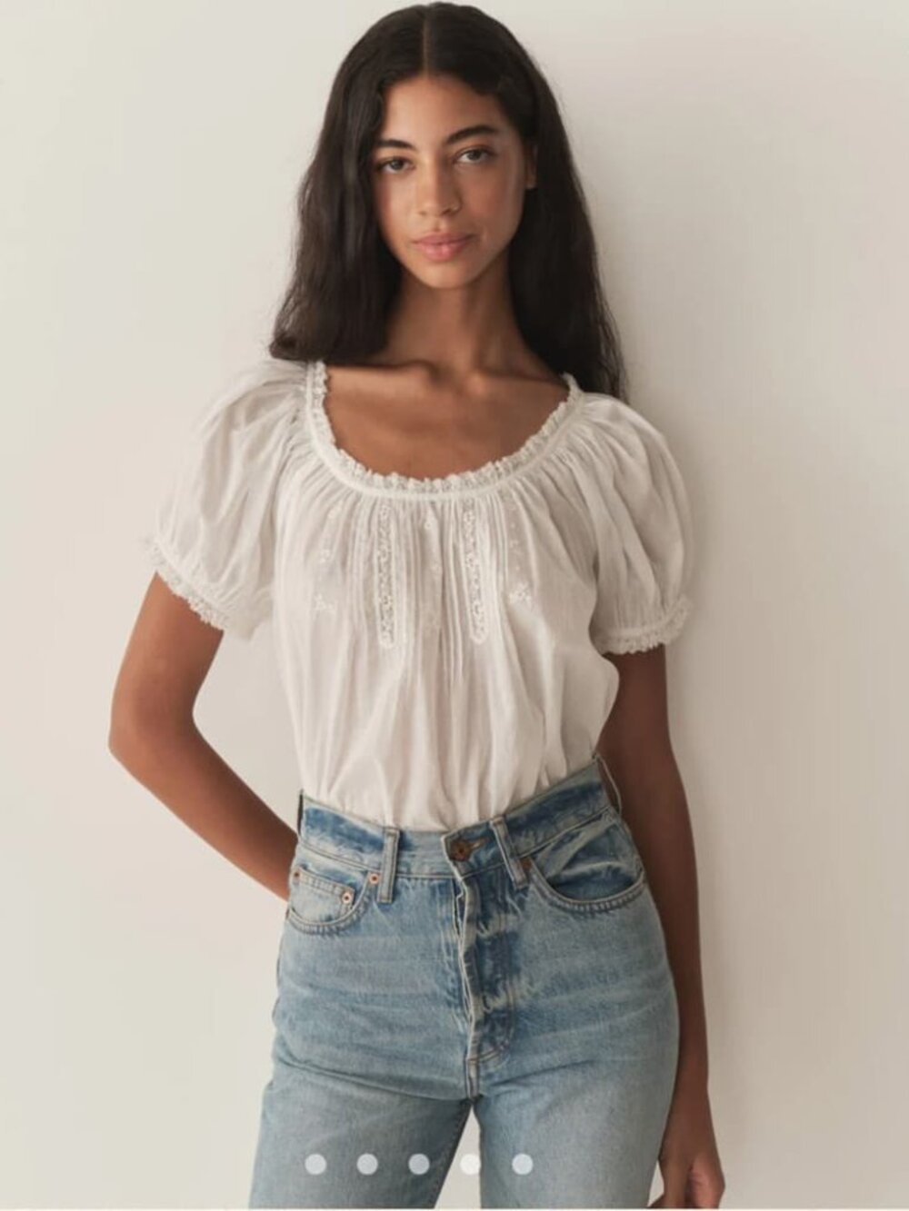 Doen Frederica Top in Salt - Size S